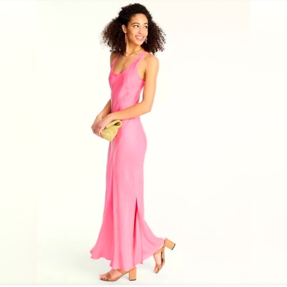 J. Crew Vibrant Pink Maxi Dress
